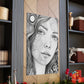 Soulful Swirls - Original Zentangle Style Portrait Wall Art - NeoDIGITALis ARTimata