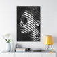 Striped Illusion Elegance - Original Bauhaus Style Portrait Wall Art - NeoDIGITALis ARTimata