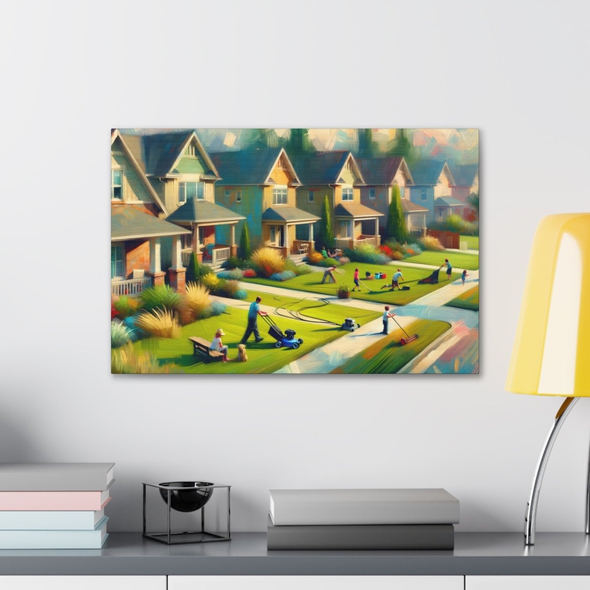 Suburban Hues Harmony - Impressionist Wall Art - NeoDIGITALis ARTimata