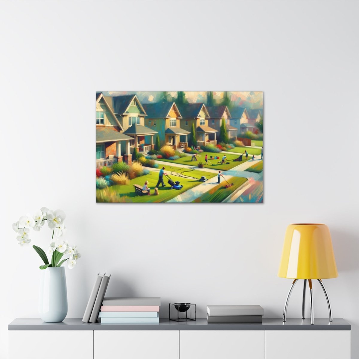 Suburban Hues Harmony - Impressionist Wall Art - NeoDIGITALis ARTimata