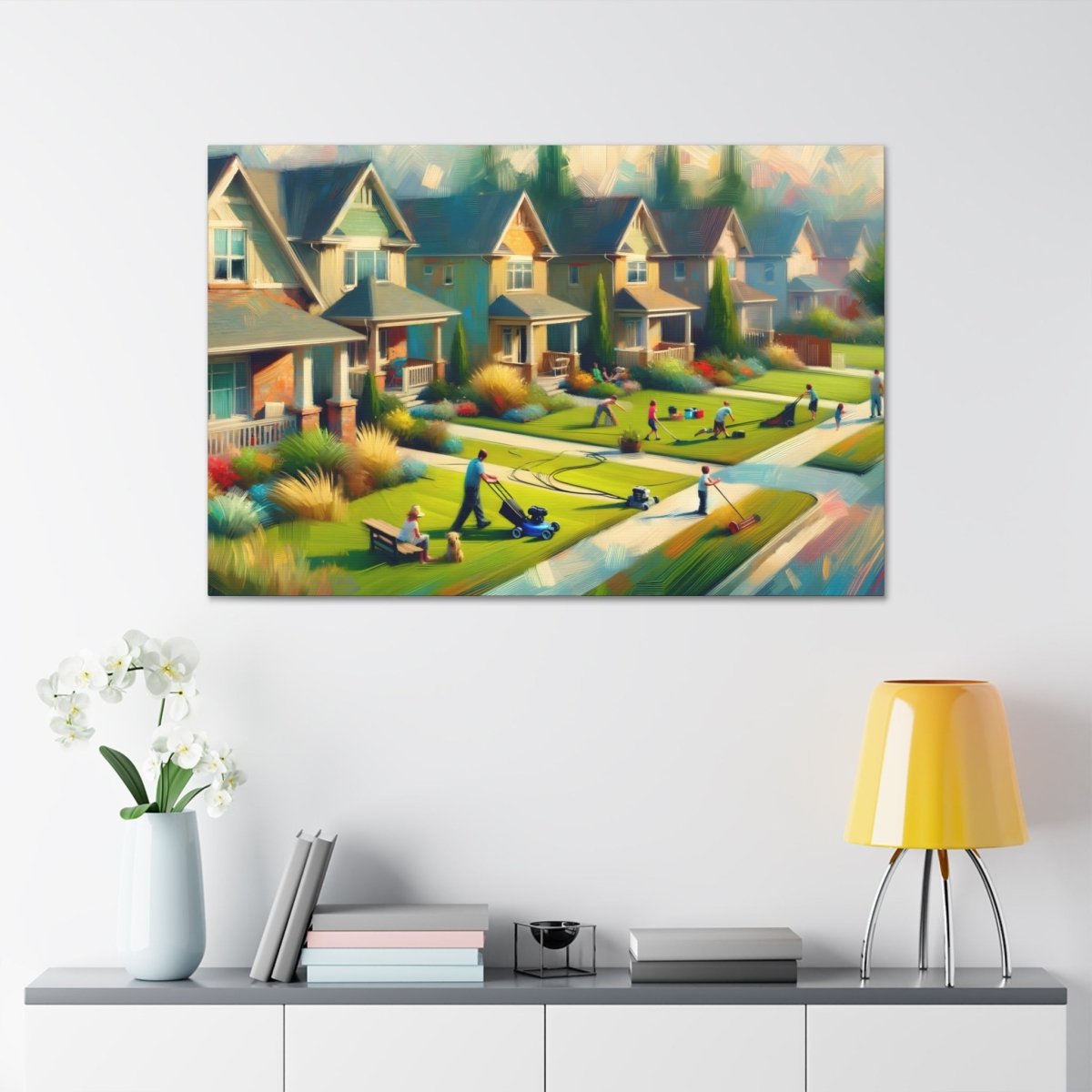 Suburban Hues Harmony - Impressionist Wall Art - NeoDIGITALis ARTimata