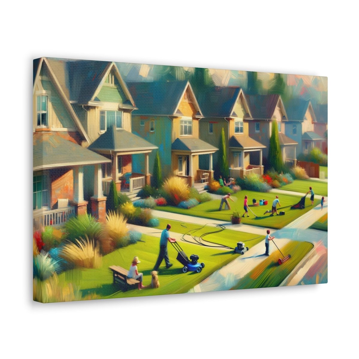 Suburban Hues Harmony - Impressionist Wall Art - NeoDIGITALis ARTimata