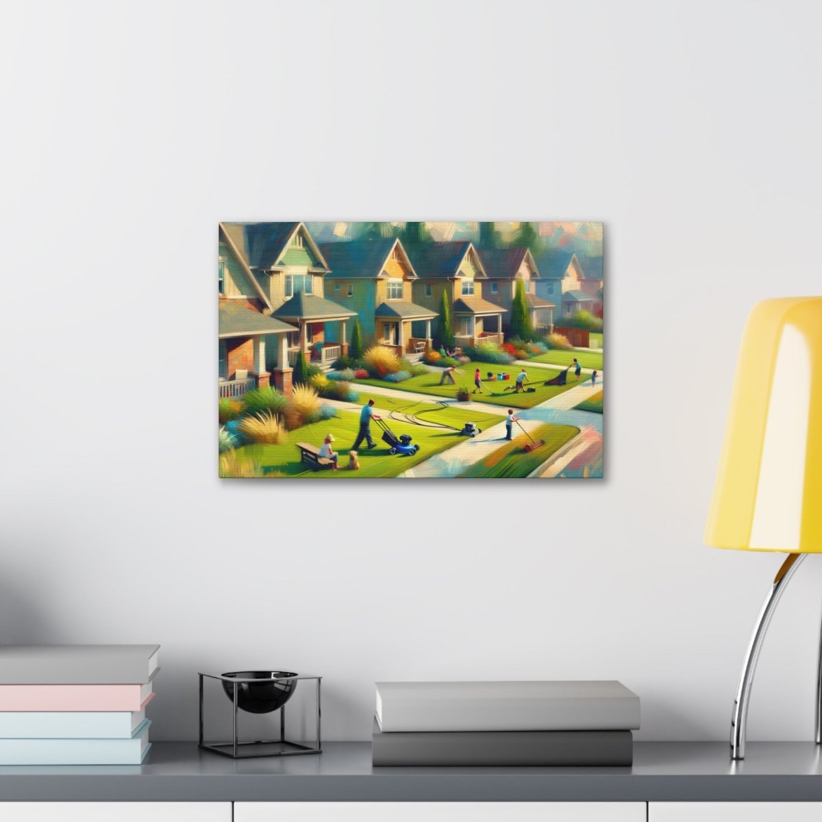 Suburban Hues Harmony - Impressionist Wall Art - NeoDIGITALis ARTimata