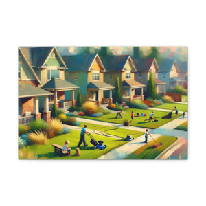 Suburban Hues Harmony - Impressionist Wall Art