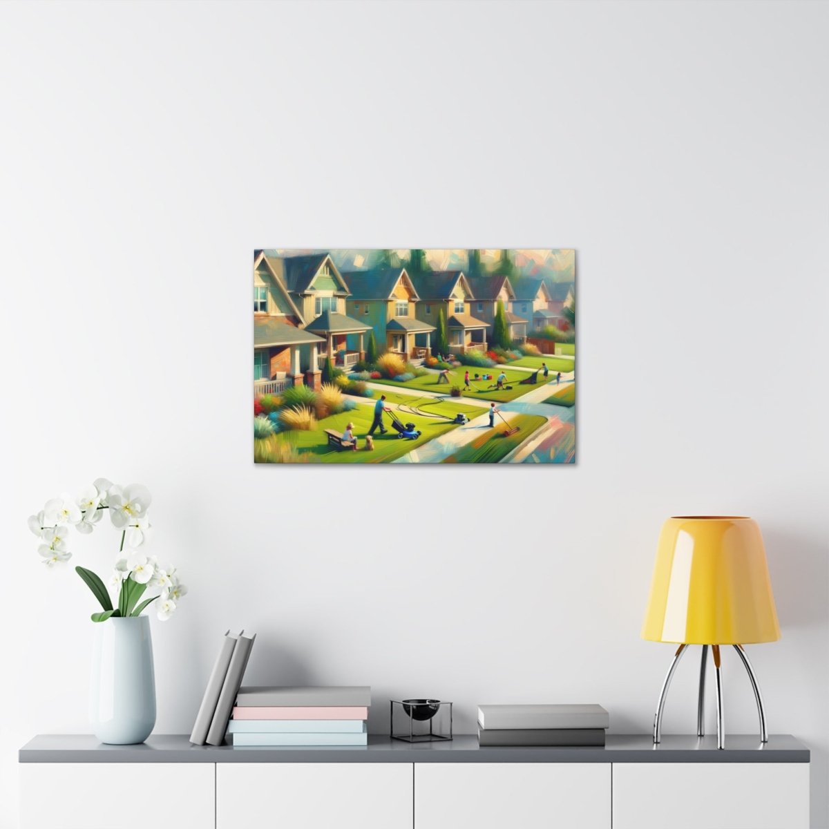 Suburban Hues Harmony - Impressionist Wall Art - NeoDIGITALis ARTimata