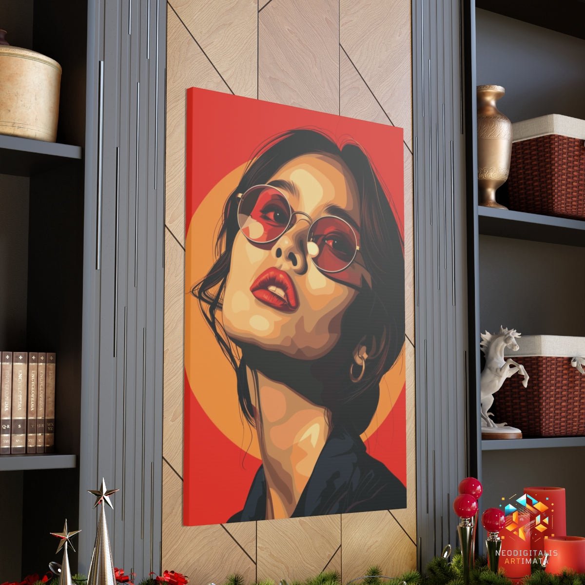 Sunlit Reverie - Original Vector Style Portrait Wall Art - NeoDIGITALis ARTimata