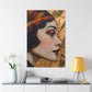 Timeless Mosaic Muse - Original Art Deco Style Portrait Wall Art - NeoDIGITALis ARTimata