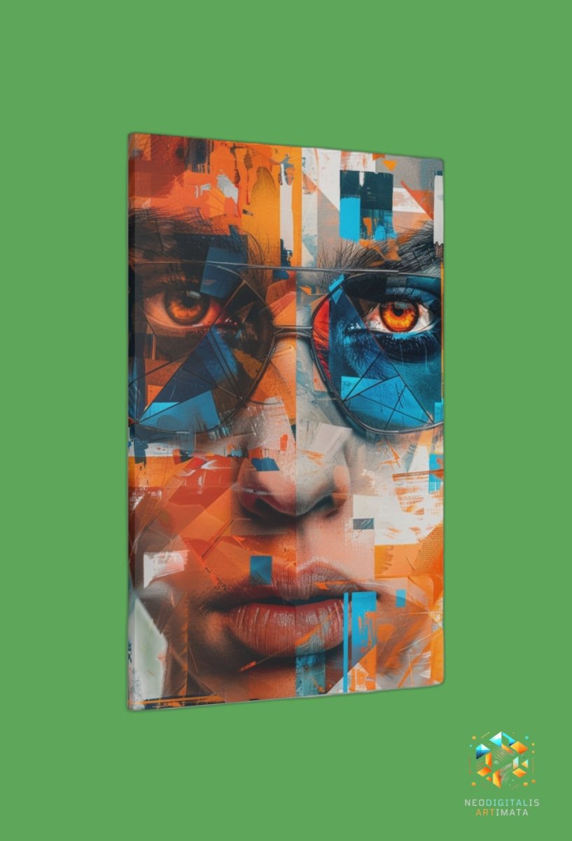 Urban Eye Symphony - Original Kaleidoscopic Style Portrait Wall Art - NeoDIGITALis ARTimata