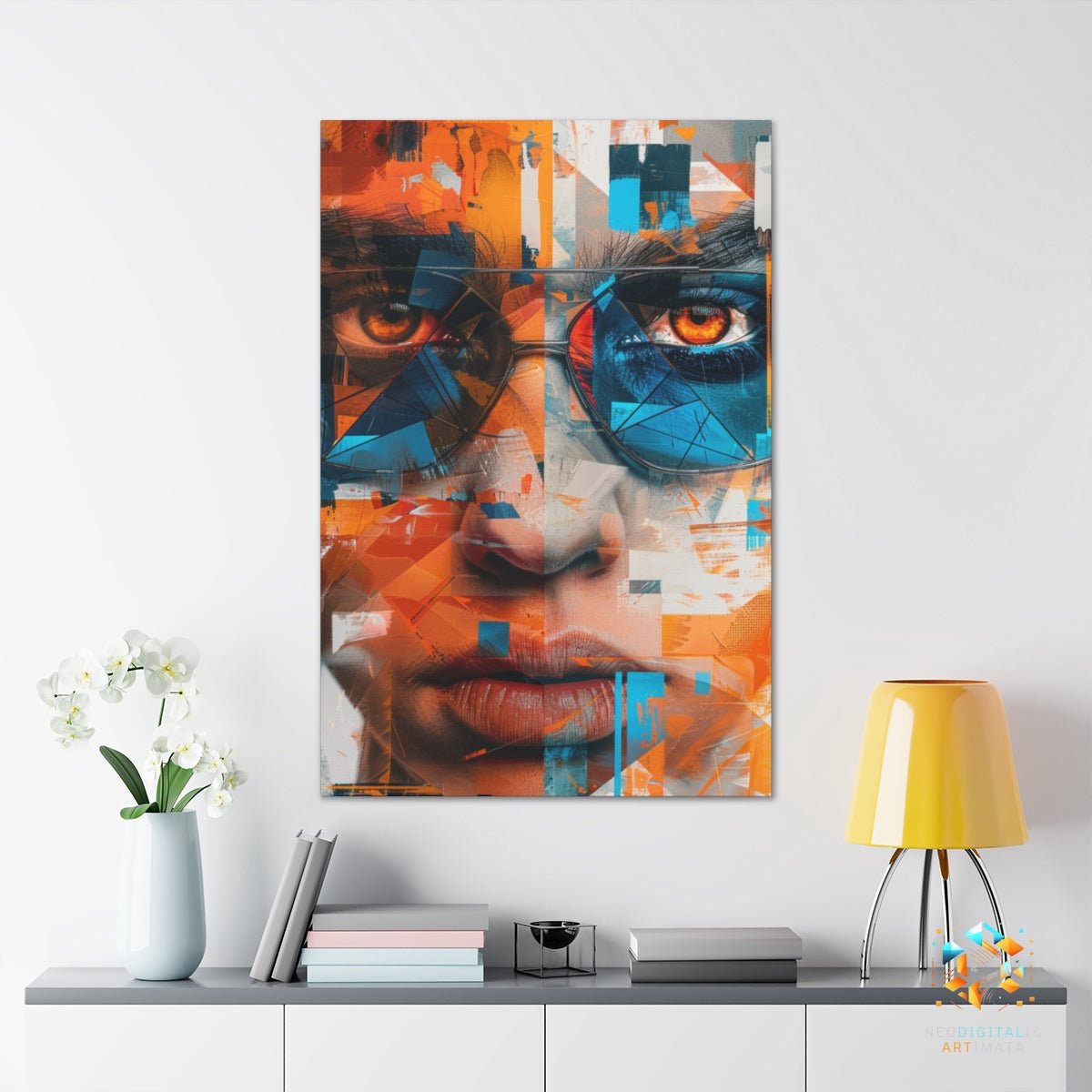 Urban Eye Symphony - Original Kaleidoscopic Style Portrait Wall Art - NeoDIGITALis ARTimata