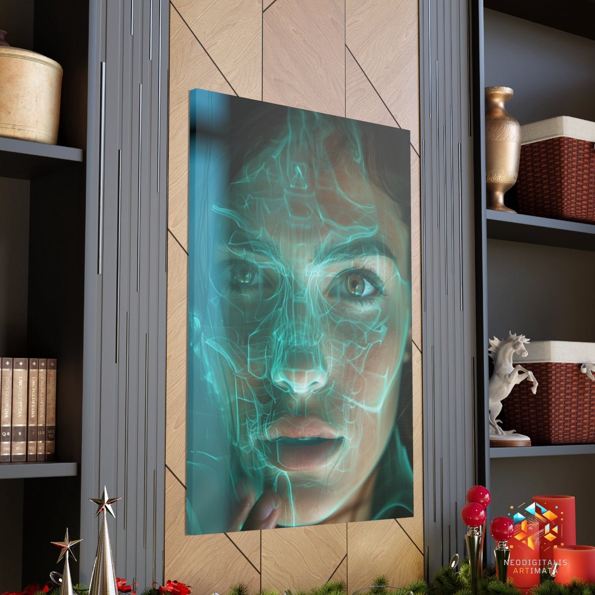 Vein Visions Revealed - Original X-ray effect Style Portrait Wall Art - NeoDIGITALis ARTimata