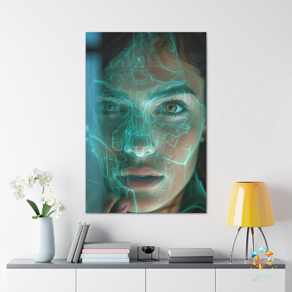 Vein Visions Revealed - Original X-ray effect Style Portrait Wall Art - NeoDIGITALis ARTimata