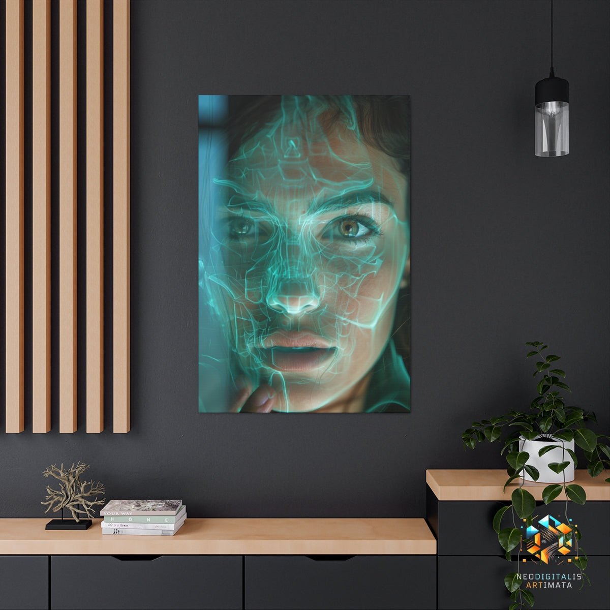 Vein Visions Revealed - Original X-ray effect Style Portrait Wall Art - NeoDIGITALis ARTimata