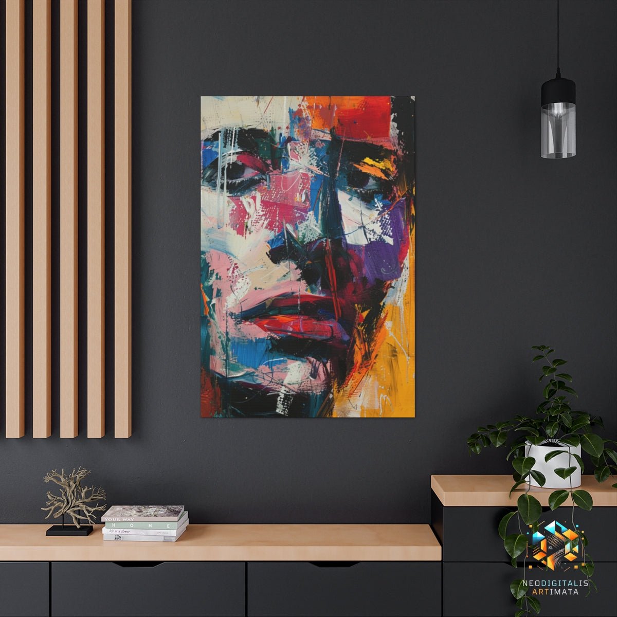 Visionary Whirl - Original Abstract Expressionist Style Portrait Wall Art - NeoDIGITALis ARTimata