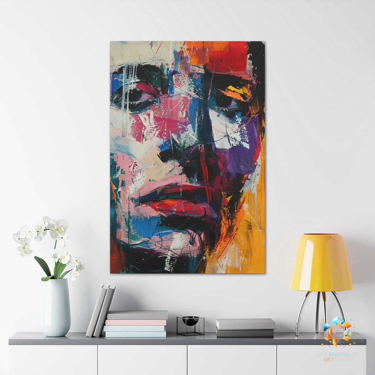 Visionary Whirl - Original Abstract Expressionist Style Portrait Wall Art - NeoDIGITALis ARTimata