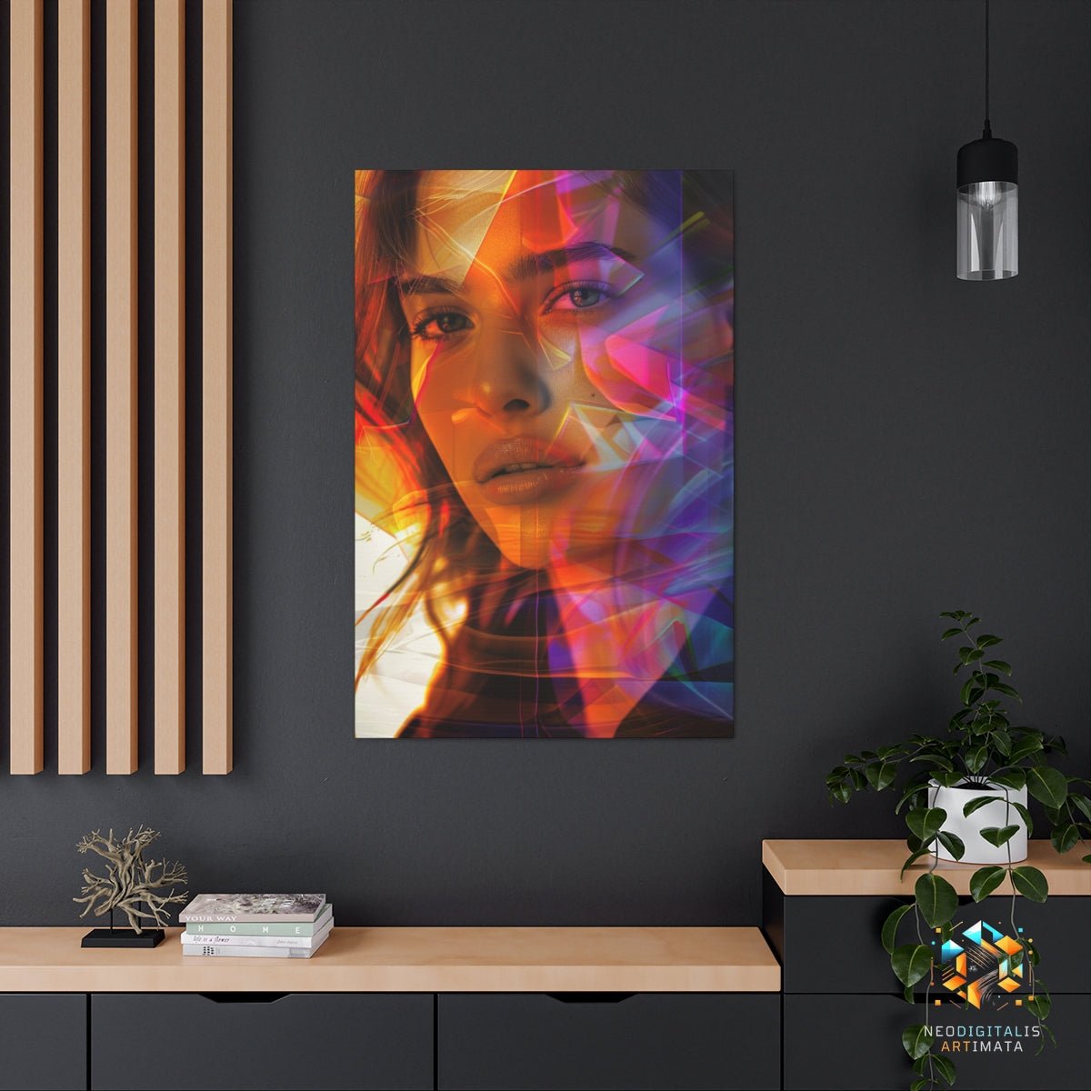 Vivid Emotion Spectrum - Original Neumorphism Style Portrait Wall Art - NeoDIGITALis ARTimata