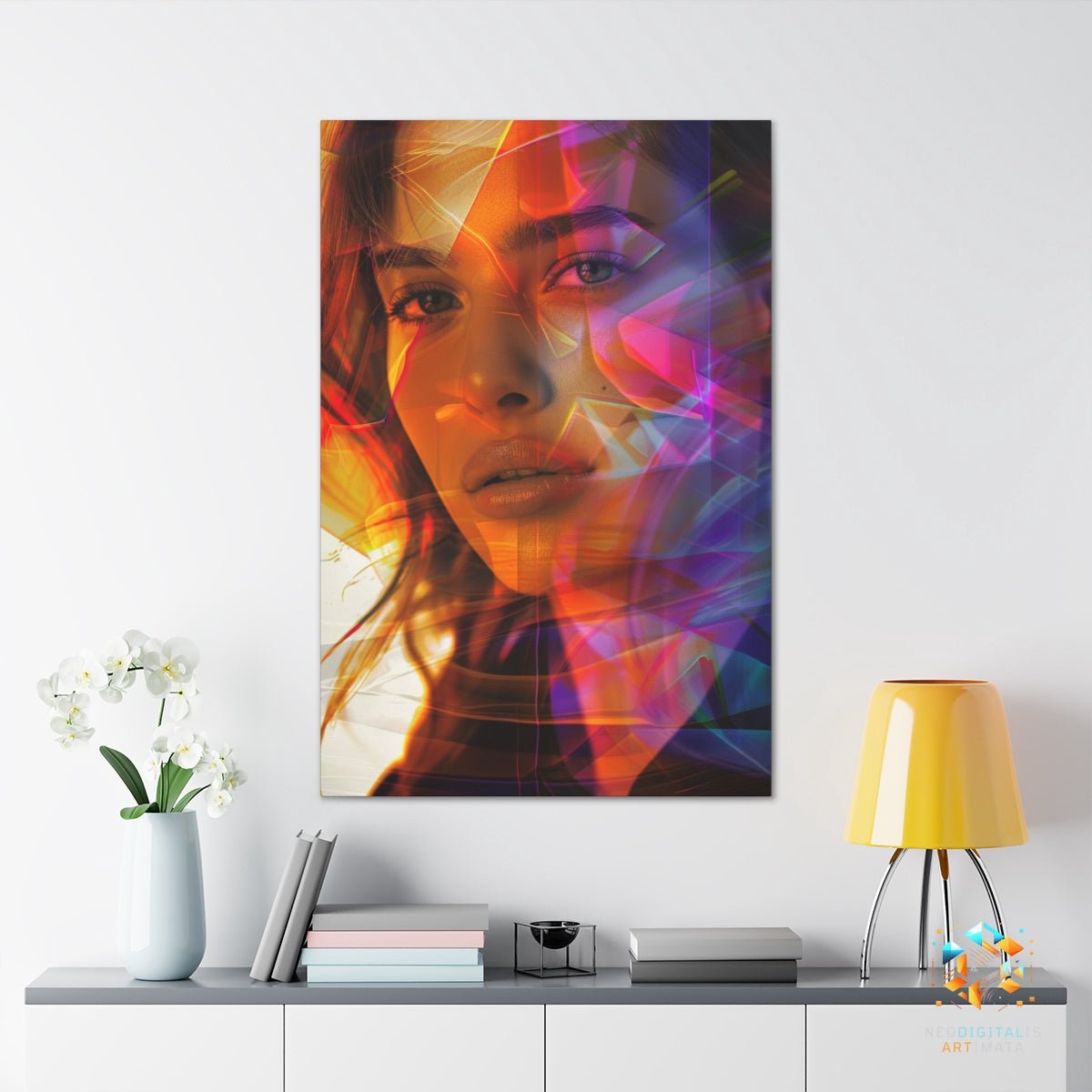 Vivid Emotion Spectrum - Original Neumorphism Style Portrait Wall Art - NeoDIGITALis ARTimata