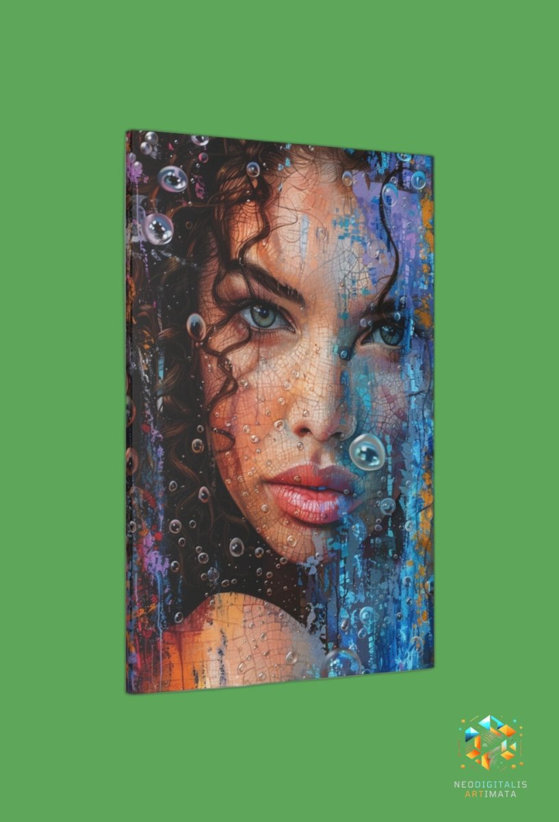 Vivid Gaze Illusions - Original Bubble Wrap Style Portrait Wall Art - NeoDIGITALis ARTimata