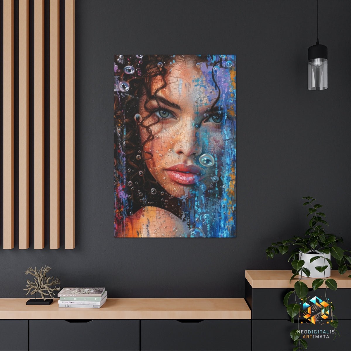 Vivid Gaze Illusions - Original Bubble Wrap Style Portrait Wall Art - NeoDIGITALis ARTimata