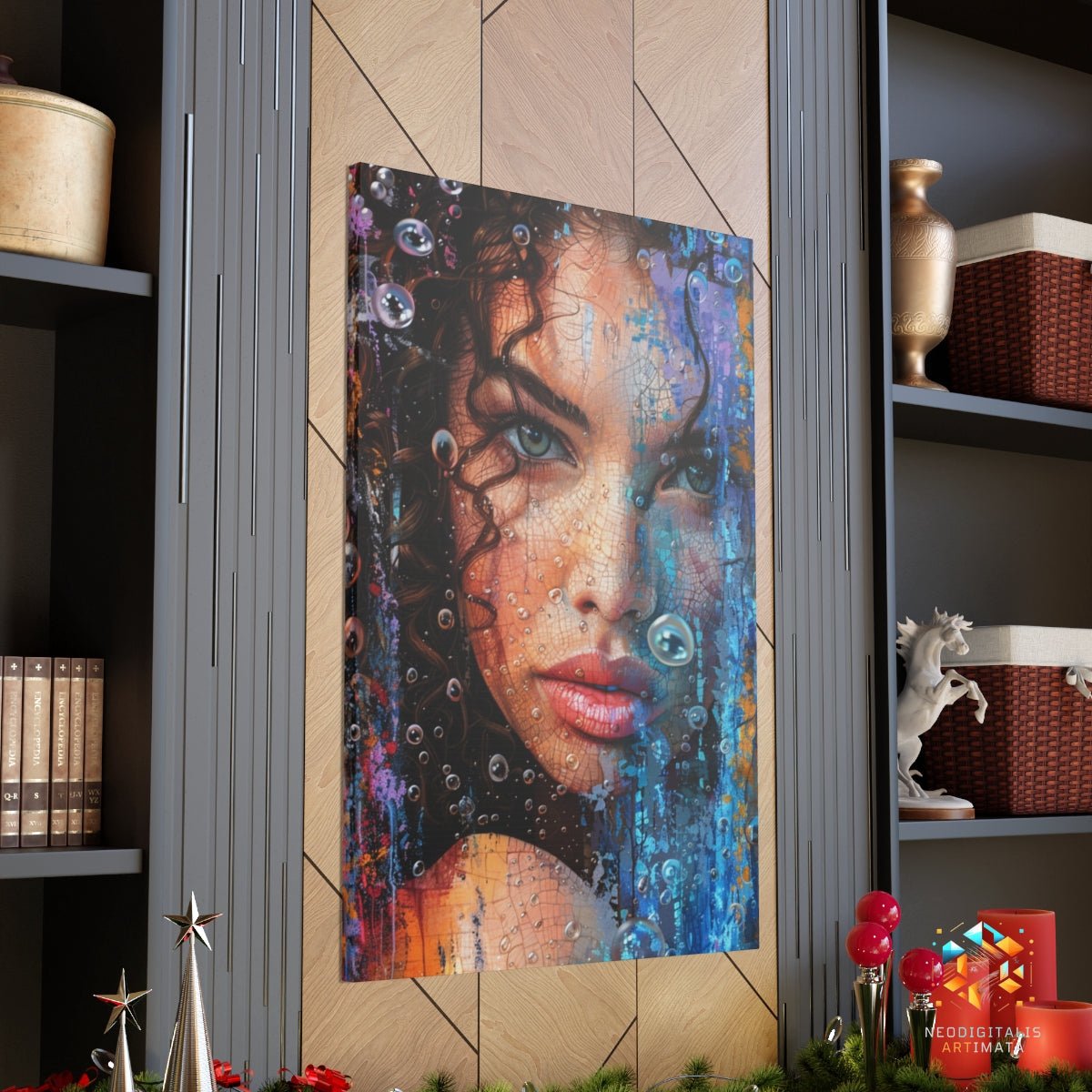 Vivid Gaze Illusions - Original Bubble Wrap Style Portrait Wall Art - NeoDIGITALis ARTimata