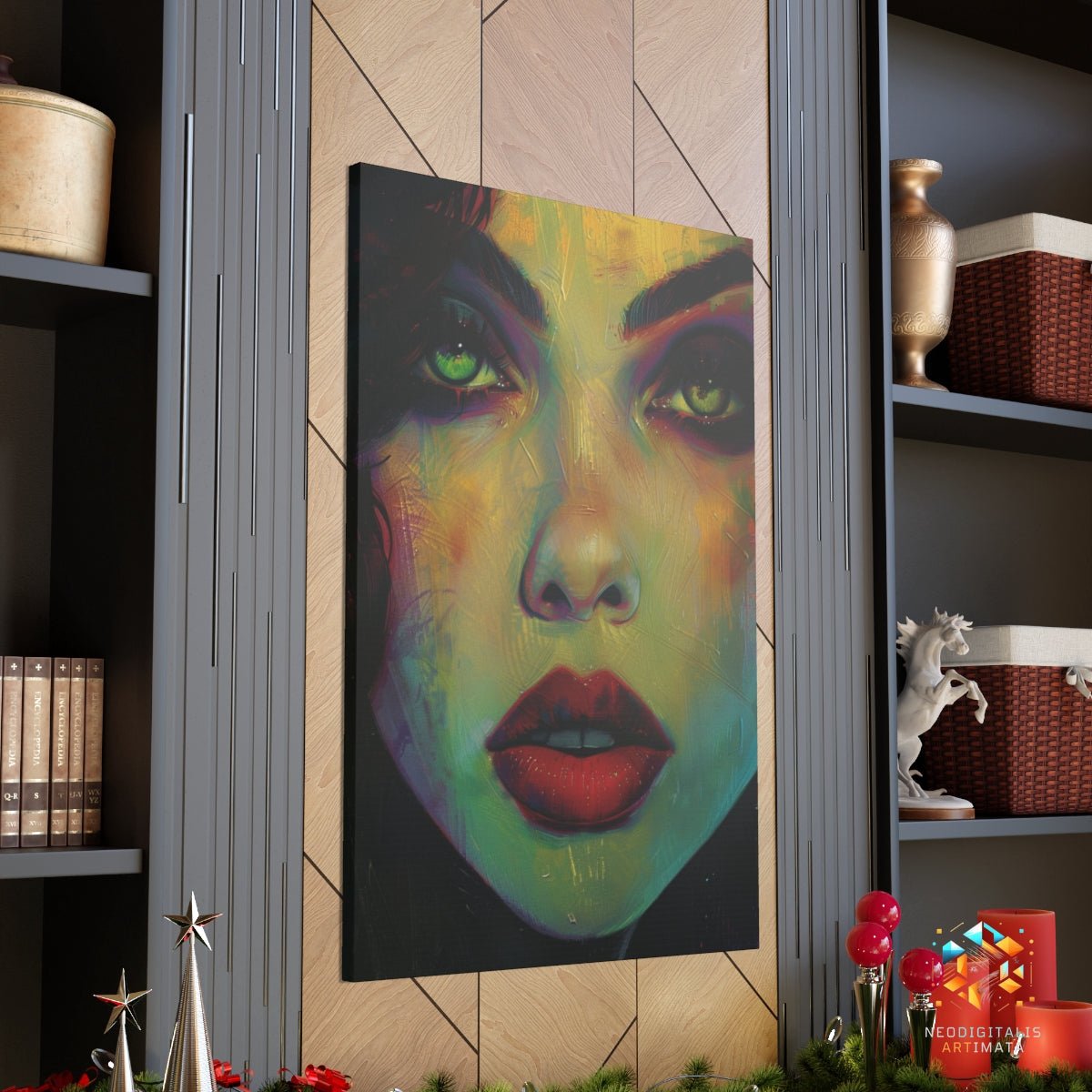 Vivid Soul Strokes - Original Pop Surrealism Style Portrait Wall Art - NeoDIGITALis ARTimata