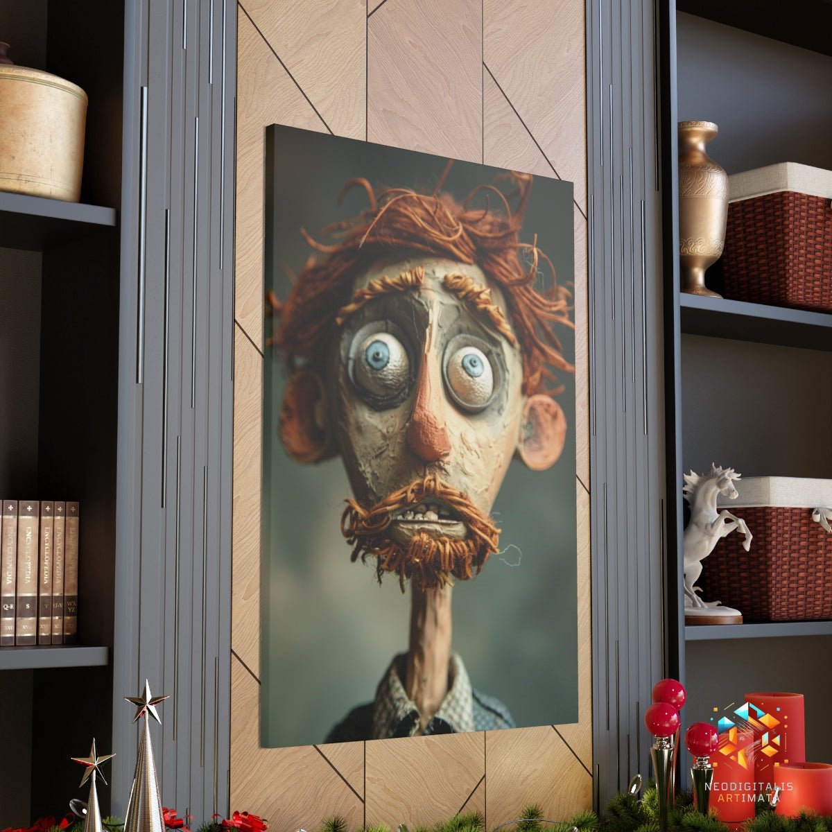 Whimsical Gaze Studio - Original Claymation Style Portrait Wall Art - NeoDIGITALis ARTimata