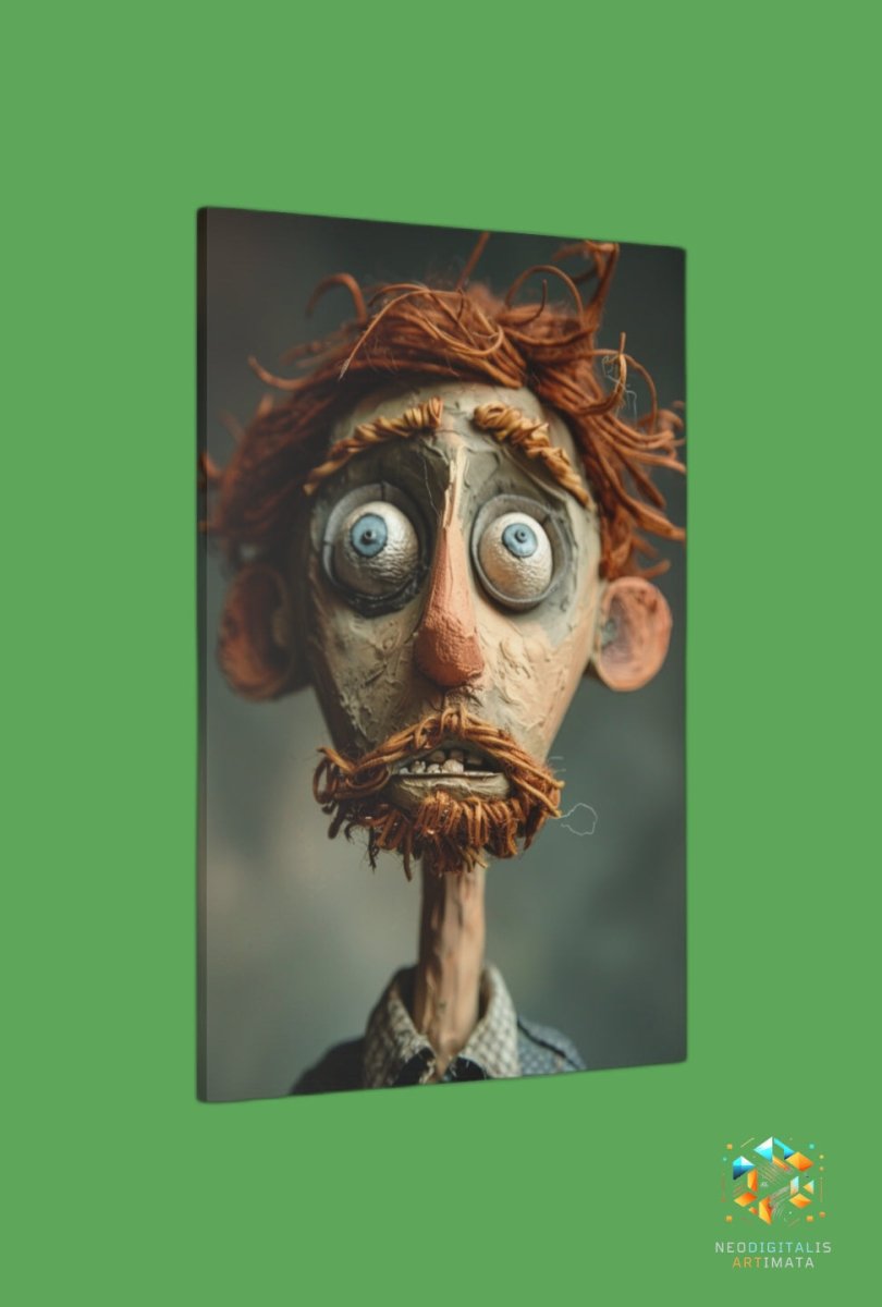 Whimsical Gaze Studio - Original Claymation Style Portrait Wall Art - NeoDIGITALis ARTimata