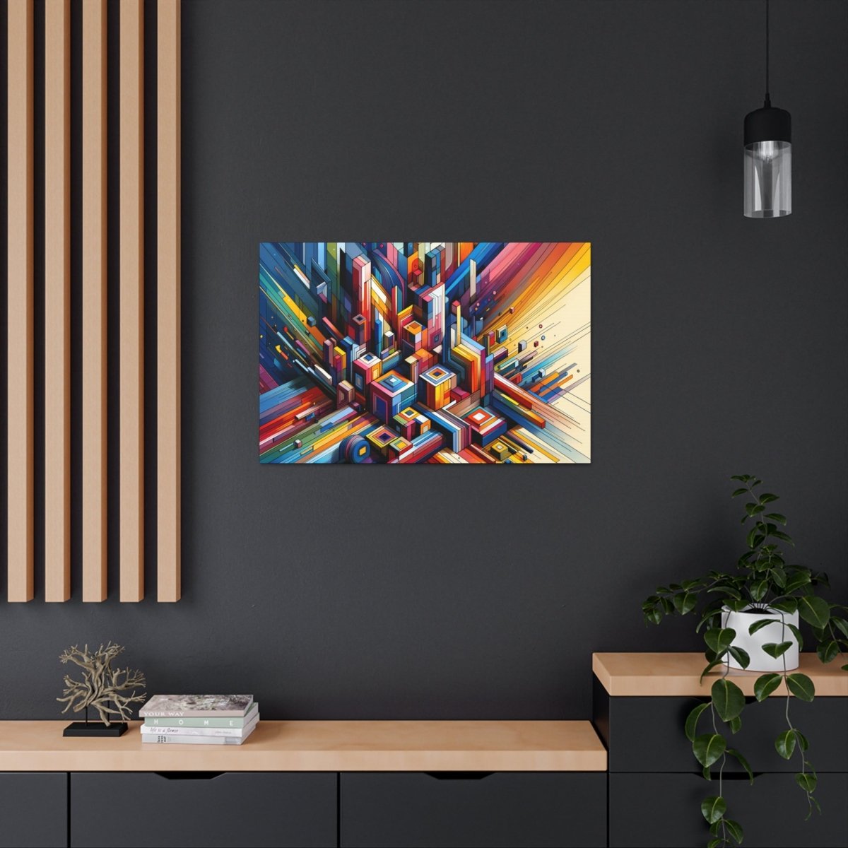 Chromatic Urban Maze - Abstract Wall Art - Neodigitalis Artimata