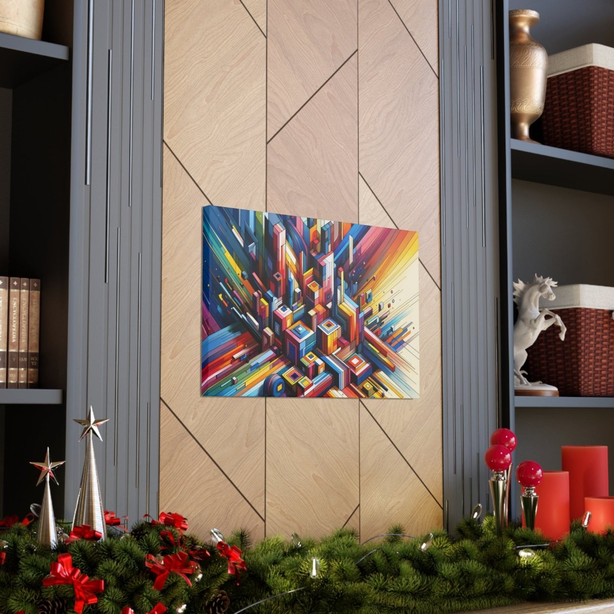 Chromatic Urban Maze - Abstract Wall Art - Neodigitalis Artimata