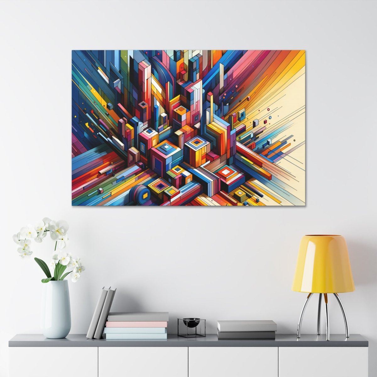 Chromatic Urban Maze - Abstract Wall Art - Neodigitalis Artimata