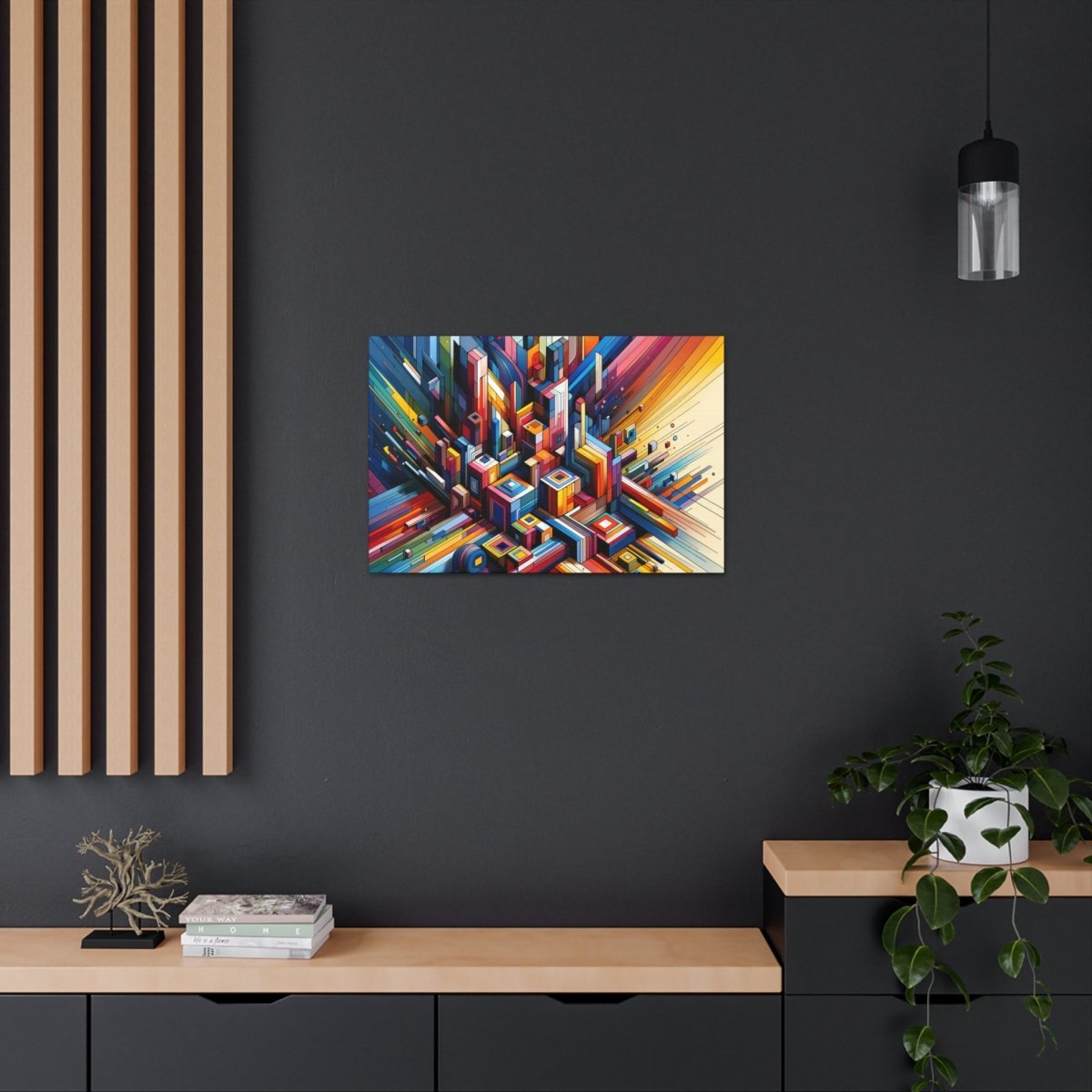 Chromatic Urban Maze - Abstract Wall Art - Neodigitalis Artimata