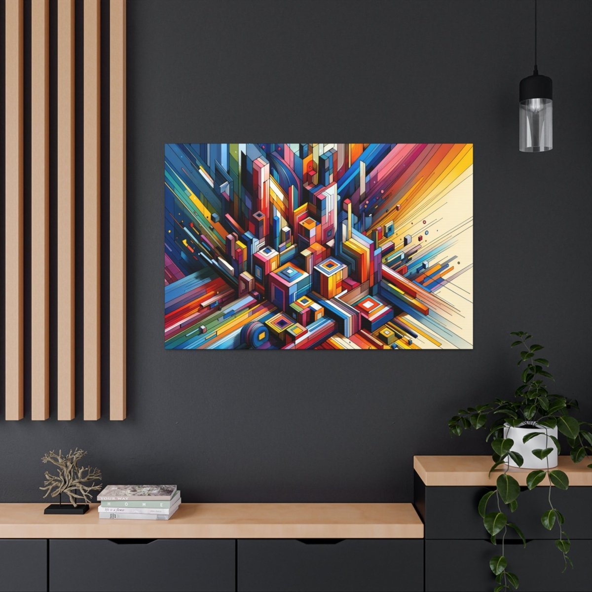 Chromatic Urban Maze - Abstract Wall Art - Neodigitalis Artimata