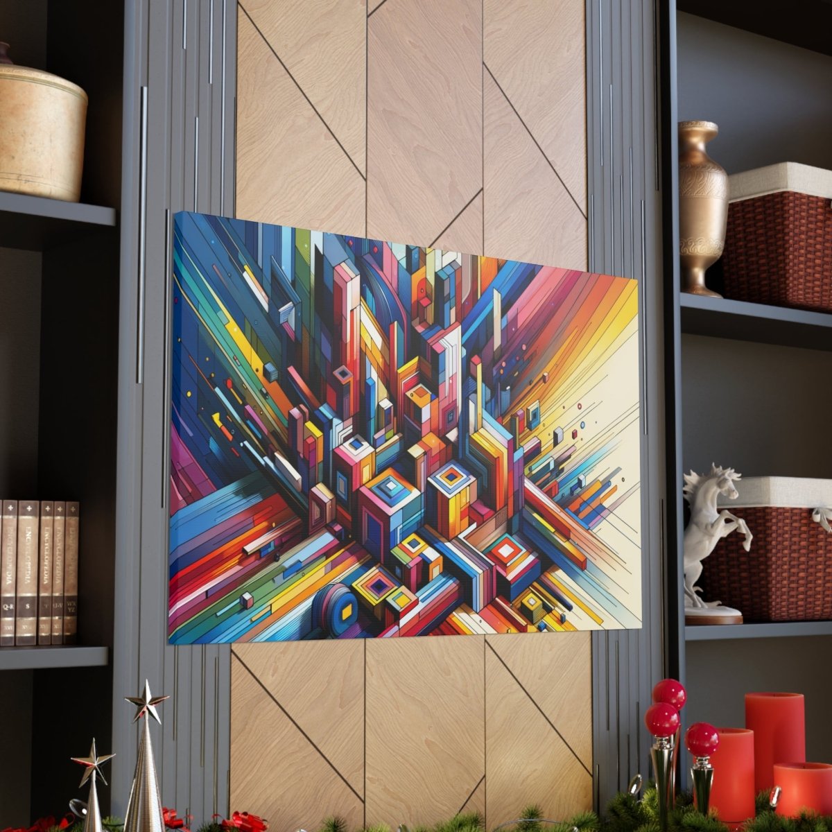 Chromatic Urban Maze - Abstract Wall Art - Neodigitalis Artimata