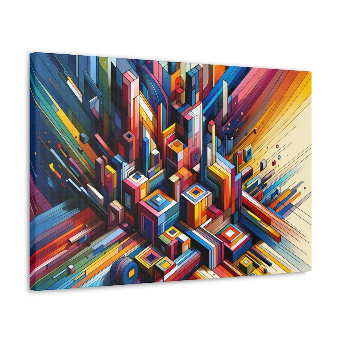 Chromatic Urban Maze - Abstract Wall Art - Neodigitalis Artimata