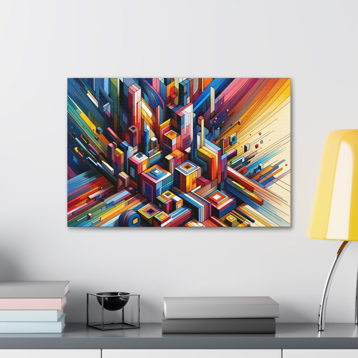 Chromatic Urban Maze - Abstract Wall Art - Neodigitalis Artimata