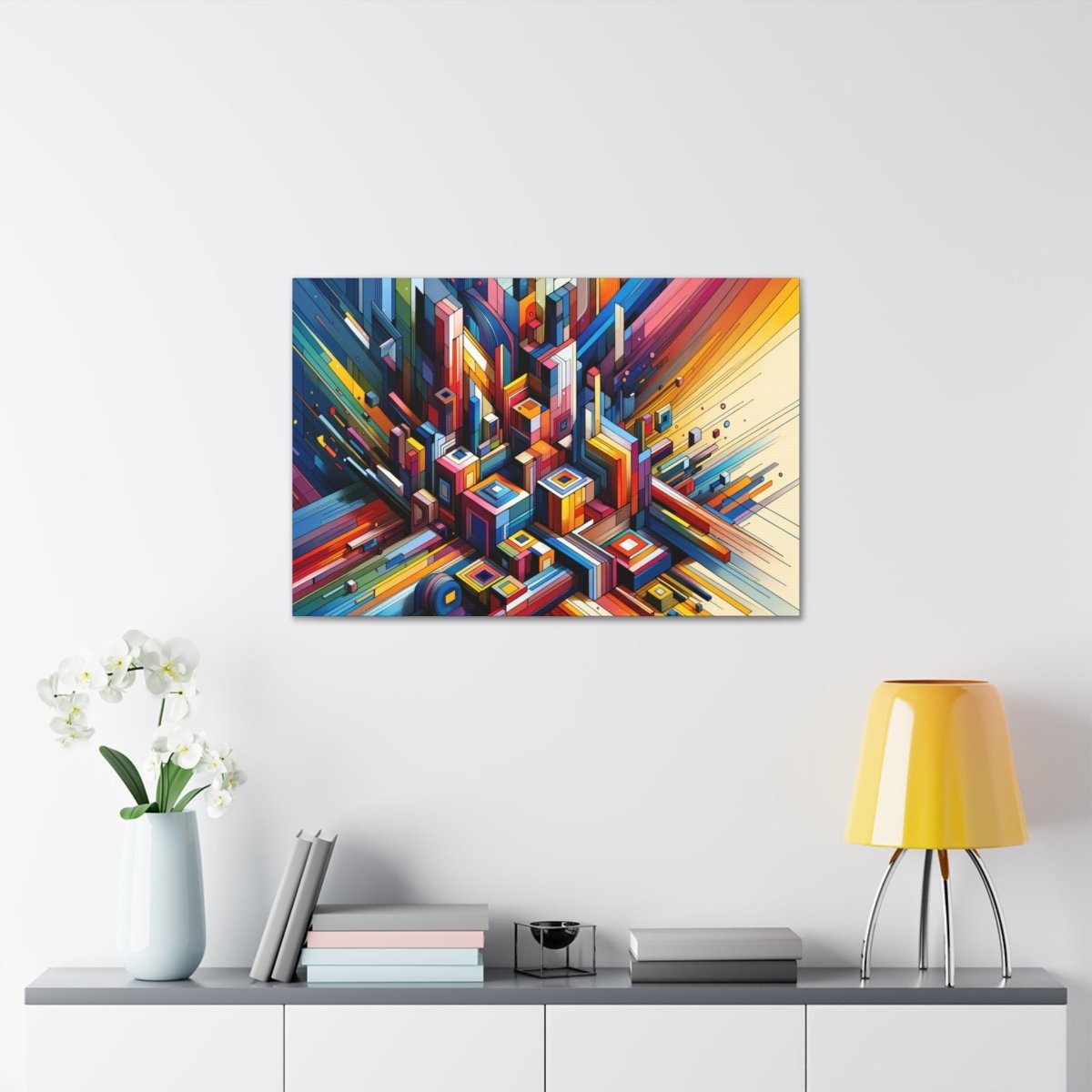 Chromatic Urban Maze - Abstract Wall Art - Neodigitalis Artimata