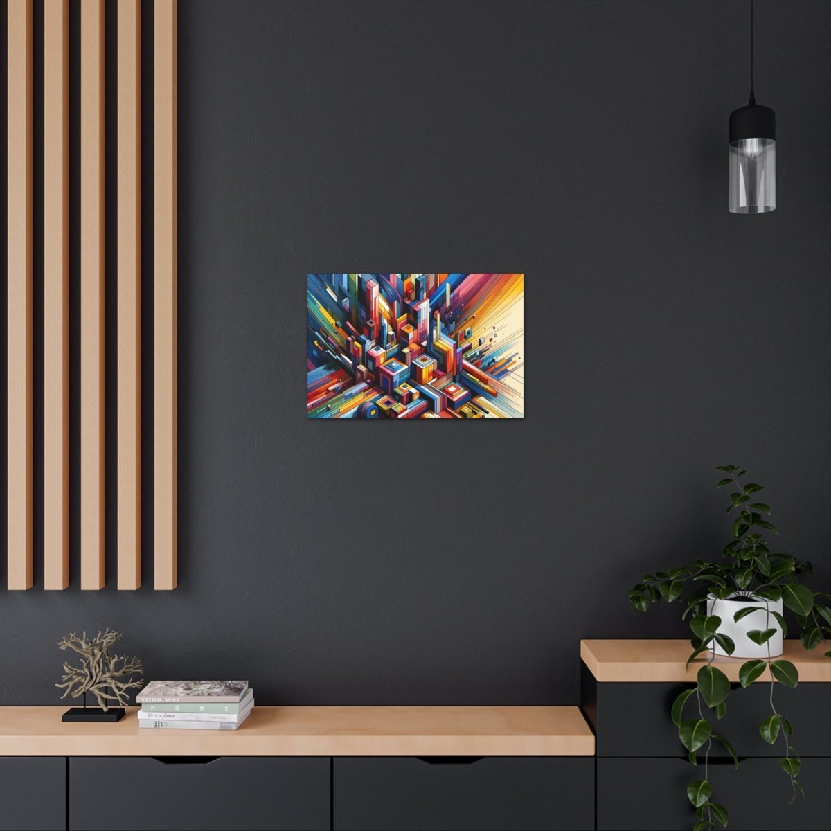 Chromatic Urban Maze - Abstract Wall Art - Neodigitalis Artimata