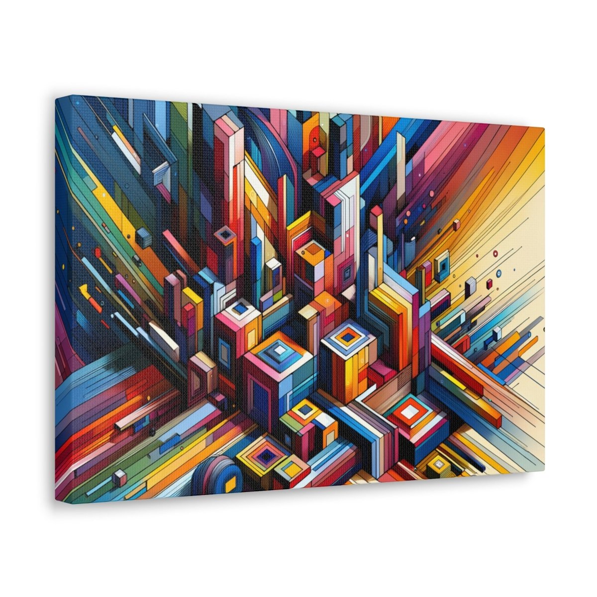 Chromatic Urban Maze - Abstract Wall Art - Neodigitalis Artimata