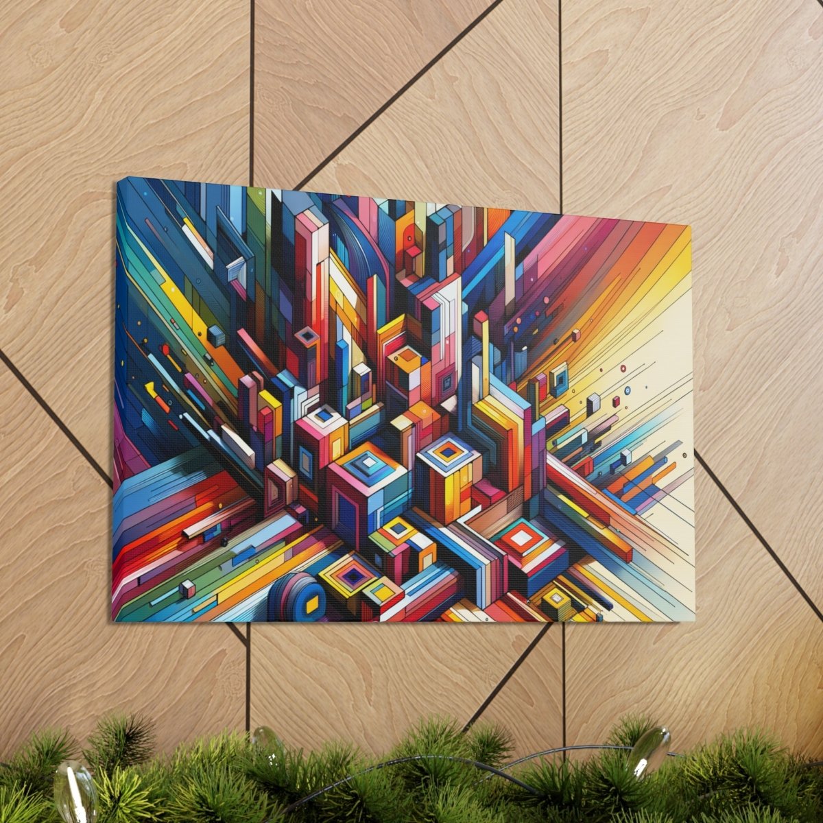 Chromatic Urban Maze - Abstract Wall Art - Neodigitalis Artimata