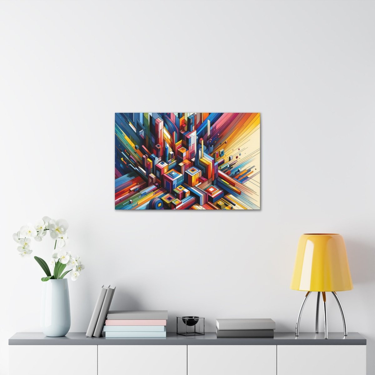 Chromatic Urban Maze - Abstract Wall Art - Neodigitalis Artimata