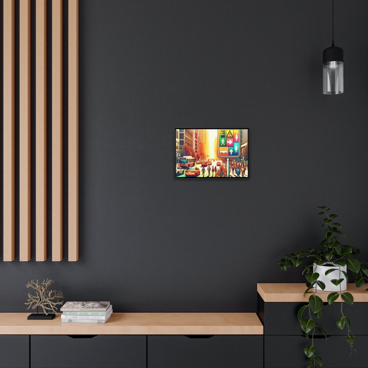 Chromatic Urban Pulse - Framed Pop Wall Art - Neodigitalis Artimata