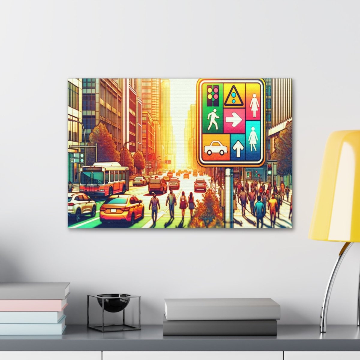 Chromatic Urban Pulse - Pop Wall Art - Neodigitalis Artimata