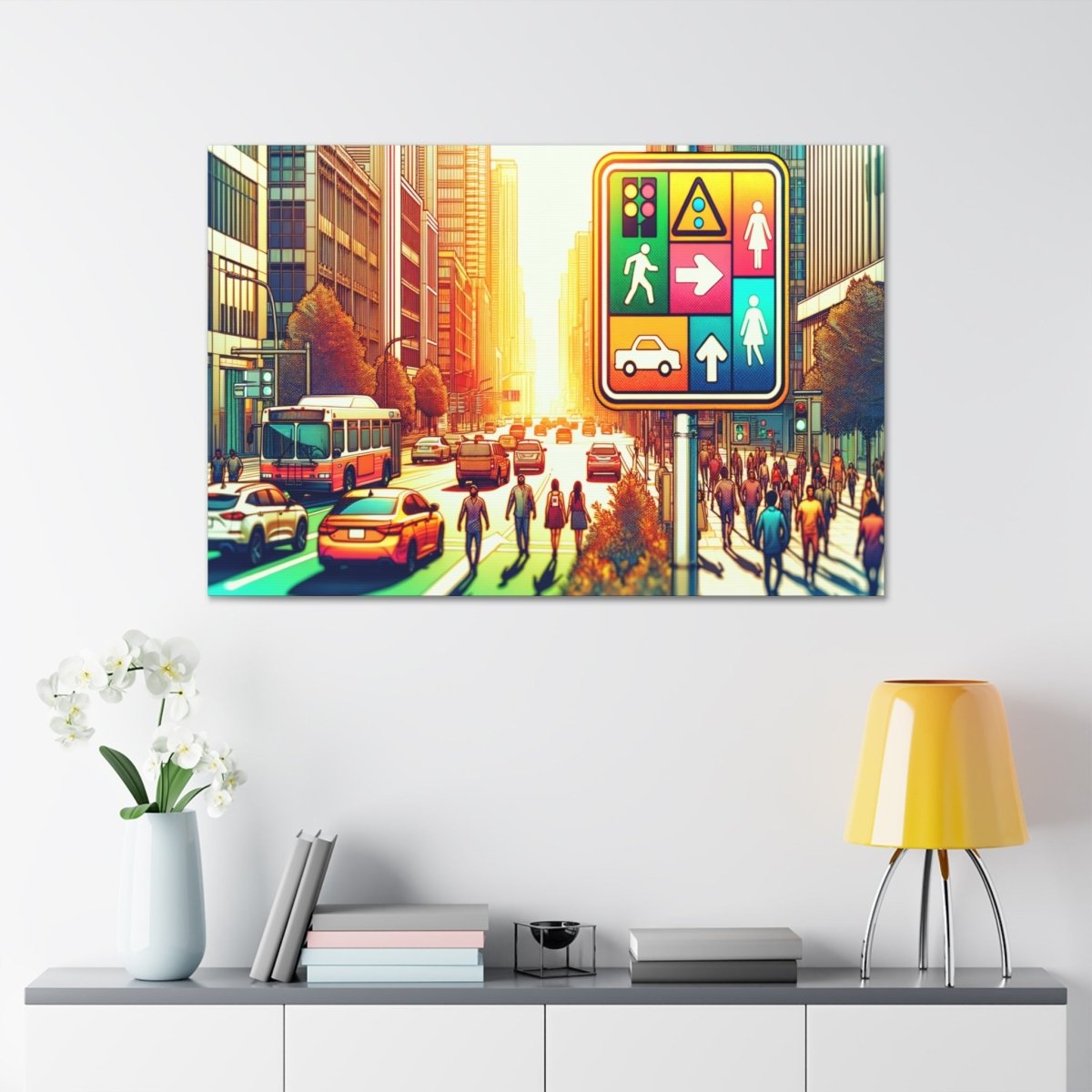 Chromatic Urban Pulse - Pop Wall Art - Neodigitalis Artimata