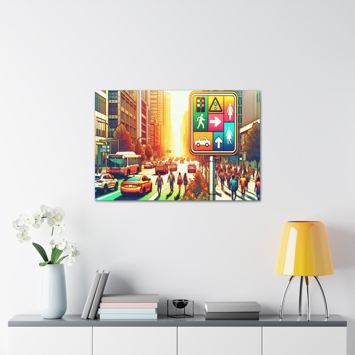 Chromatic Urban Pulse - Pop Wall Art - Neodigitalis Artimata