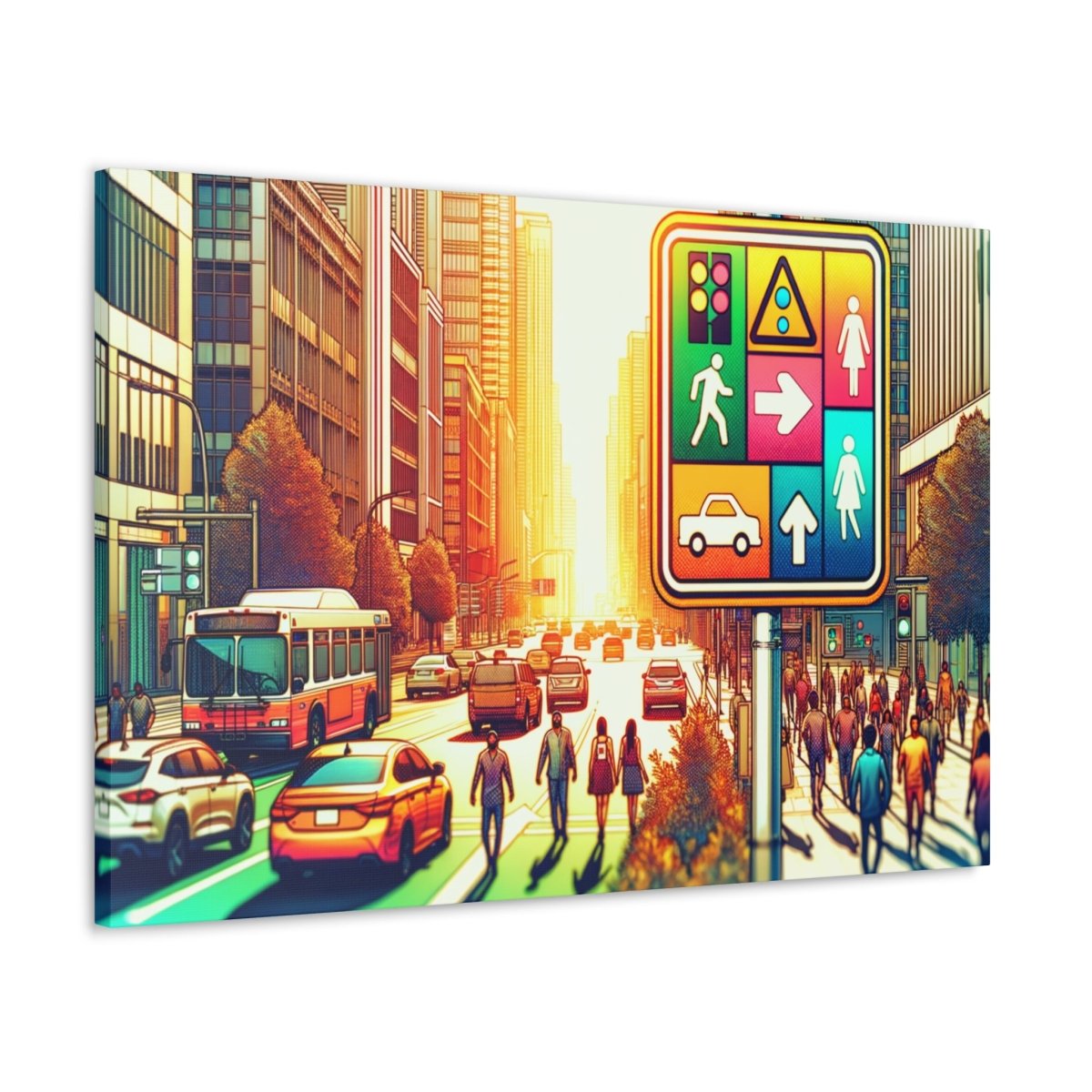 Chromatic Urban Pulse - Pop Wall Art - Neodigitalis Artimata