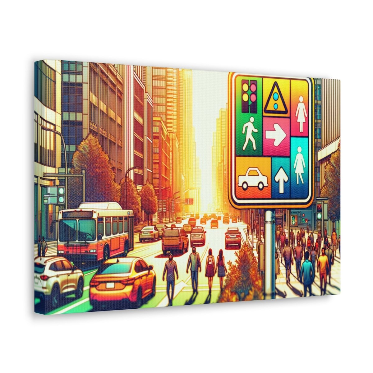 Chromatic Urban Pulse - Pop Wall Art - Neodigitalis Artimata