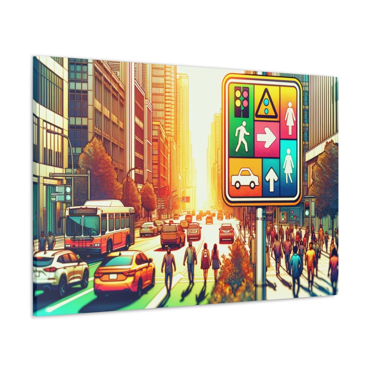 Chromatic Urban Pulse - Pop Wall Art - Neodigitalis Artimata