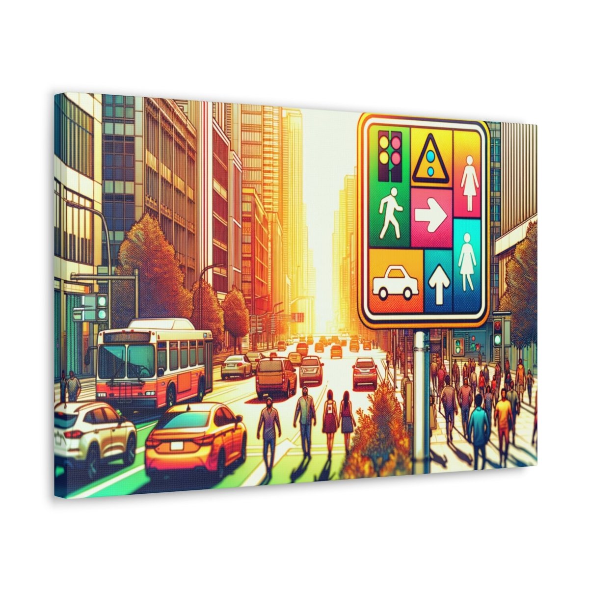 Chromatic Urban Pulse - Pop Wall Art - Neodigitalis Artimata