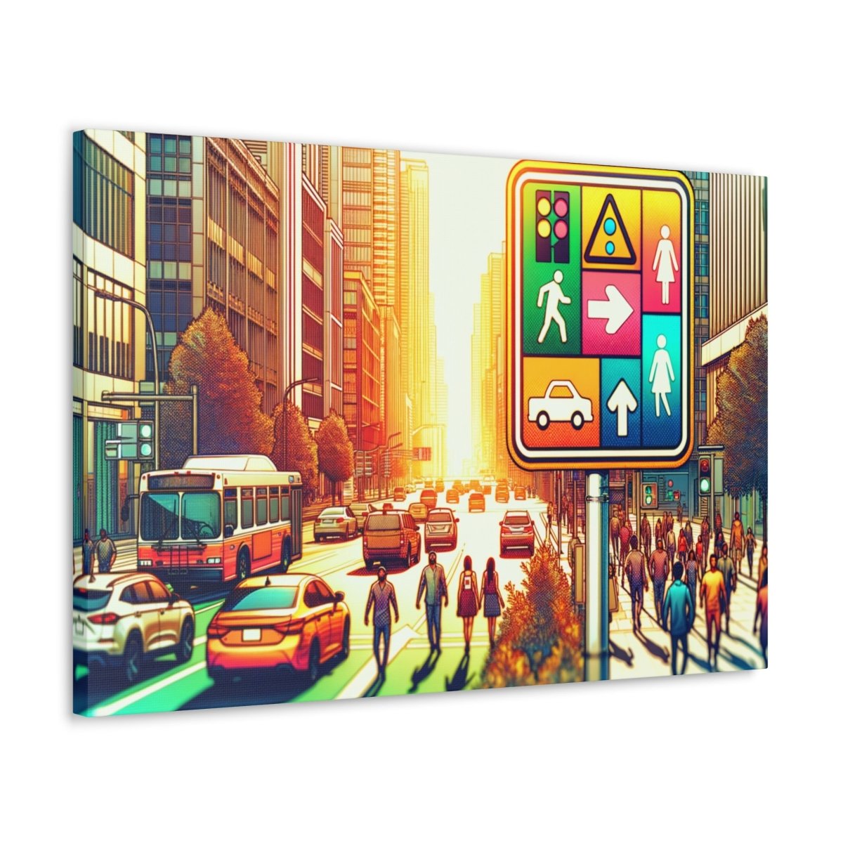 Chromatic Urban Pulse - Pop Wall Art - Neodigitalis Artimata