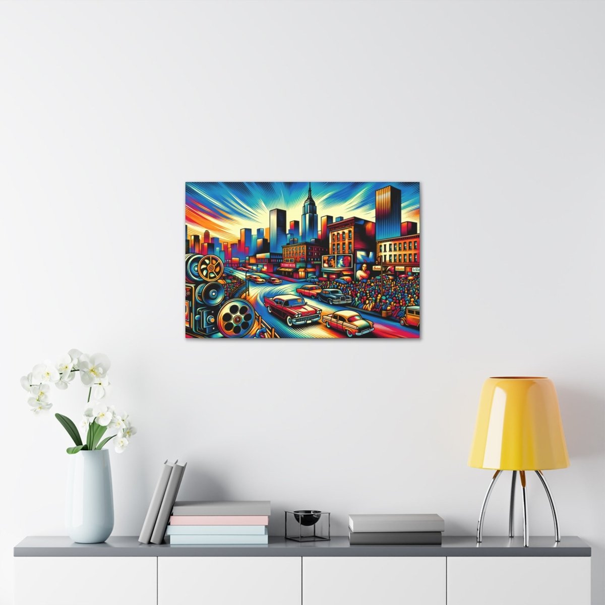 Cinematic Vibrance: Urban Reel - Pop Wall Art - Neodigitalis Artimata