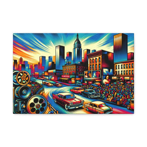 Cinematic Vibrance: Urban Reel - Pop Wall Art